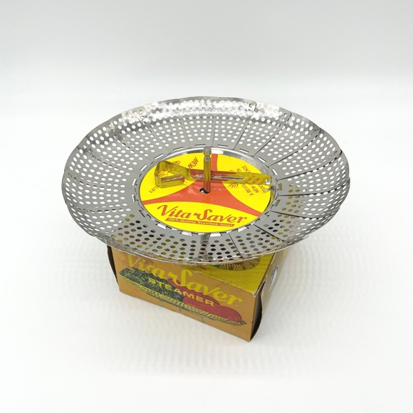 VitaSaver Vintage Kitchen‎ Gadget Stainless Steel Food Steamer Expandable Prop - Picture 10 of 13